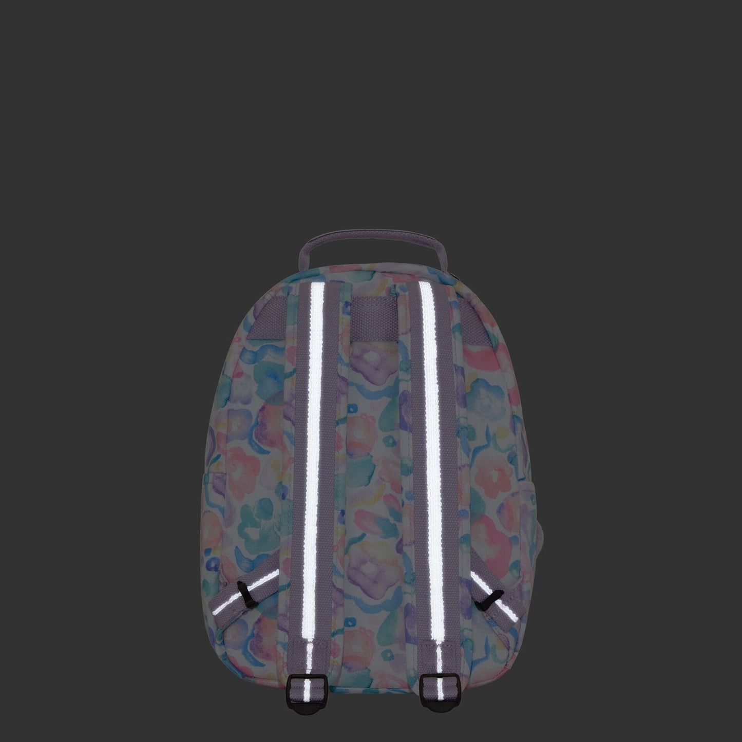Kipling-Seoul S-Small Backpack With Tablet Compartment-Aqua Flowers-I5357-2Fw