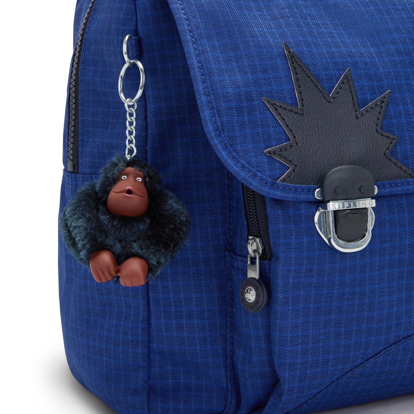 KIPLING-Iniko-Medium backpack (with laptop protection)-Worker Blue Rs-I6121-P18