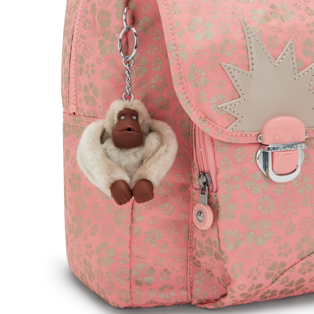 KIPLING-Iniko-Medium backpack (with laptop protection)-Sweet MetFloral-I7055-Z98
