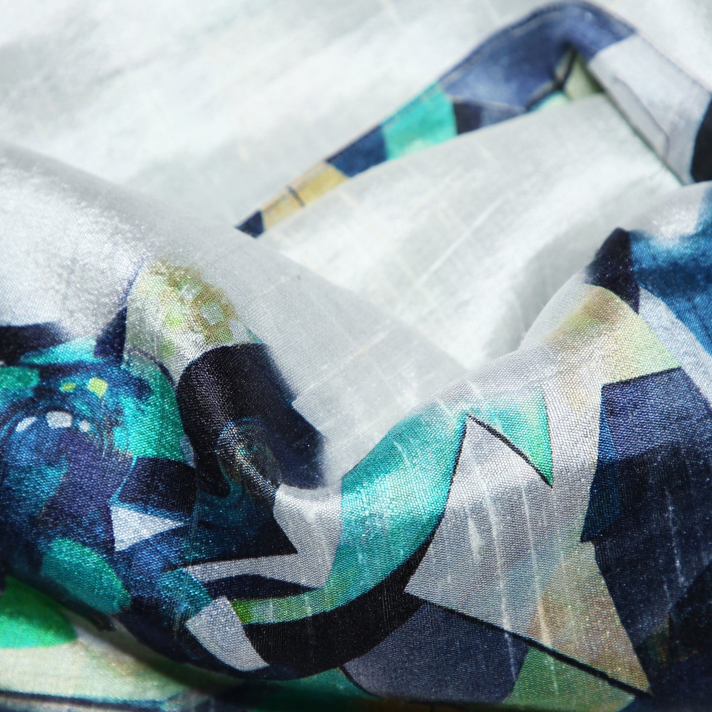 RAW SILK BLUE ENERGY SCARF