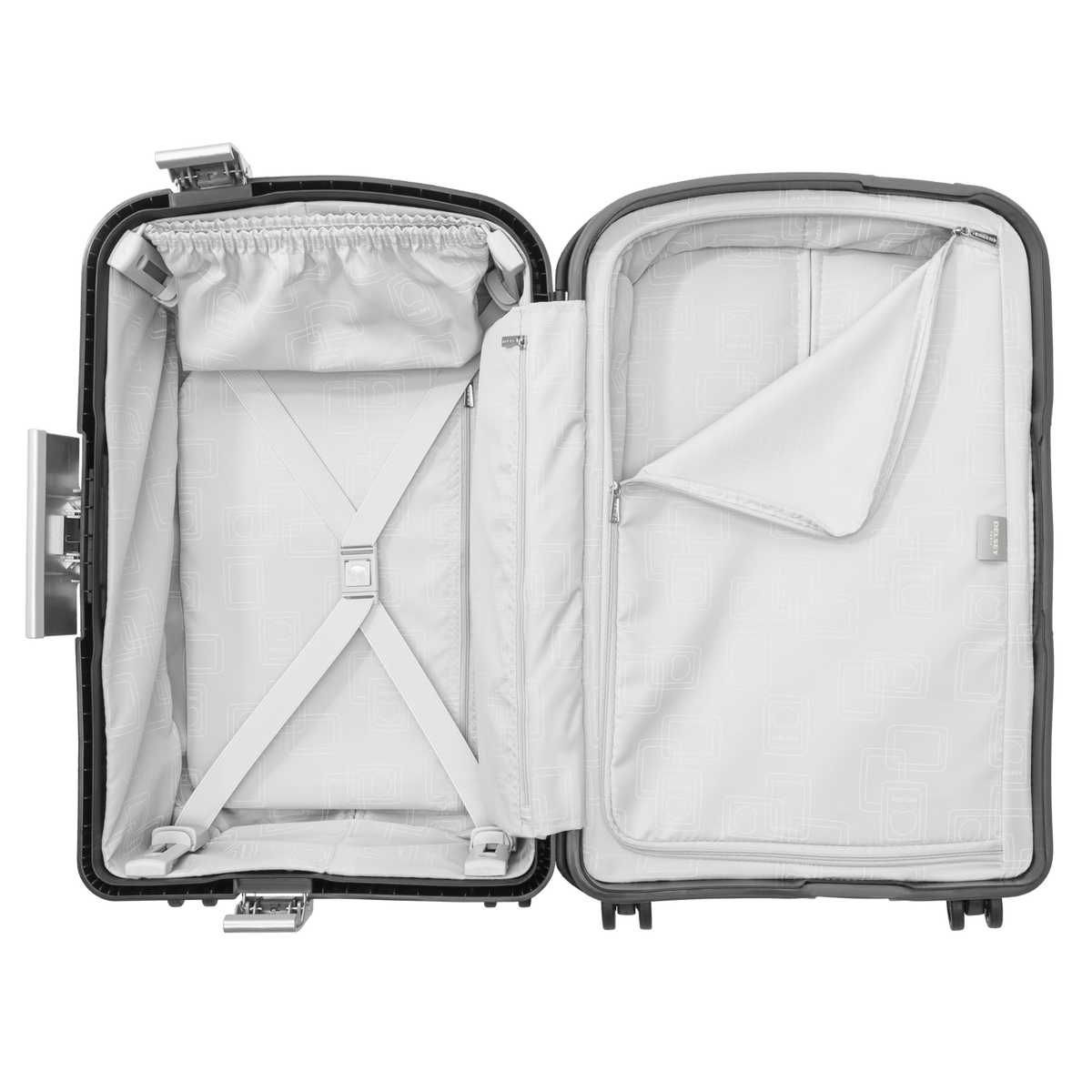 Delsey Paris Belfort Plus Hardcase 55cm Black Luggage