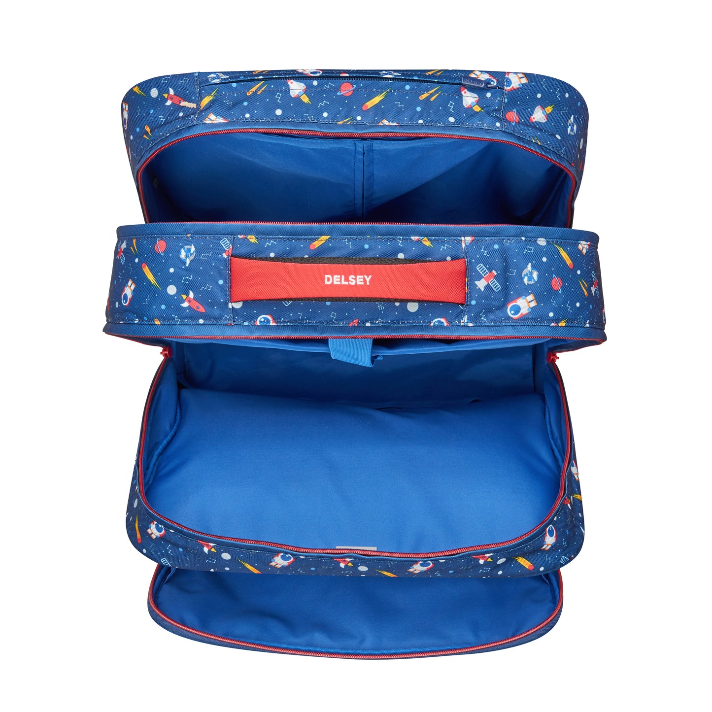 Delsey Paris School 2018 4 Wheel Navy Wheeled School Bag