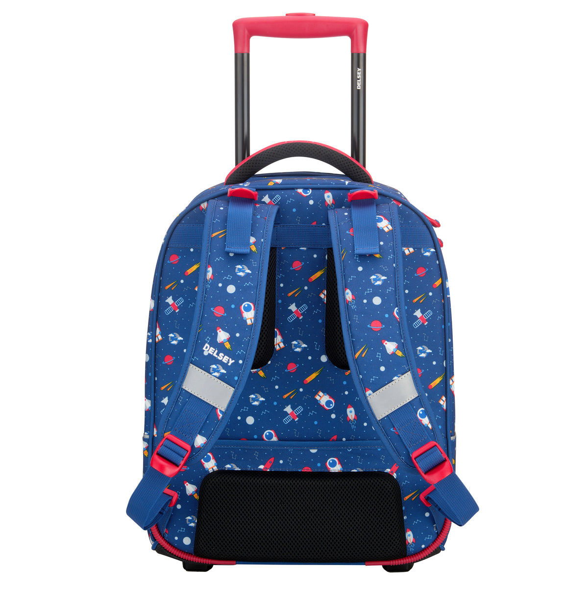 Delsey Paris School 2018 4 Wheel Navy Wheeled Backpack