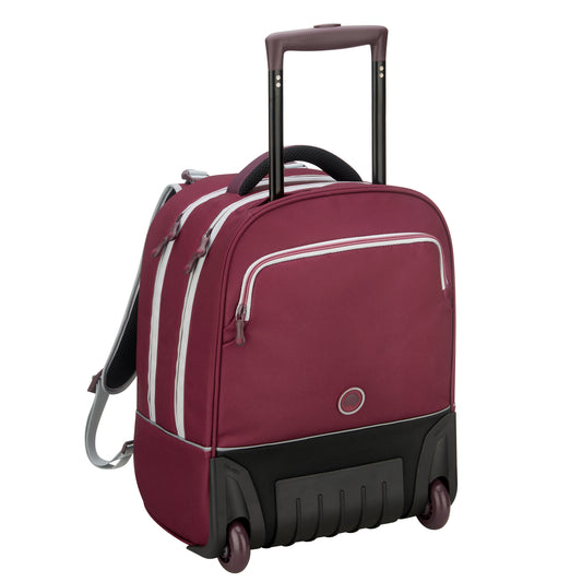 Delsey Paris School 2018 4 Wheel Raspberry Wheeled Backpack