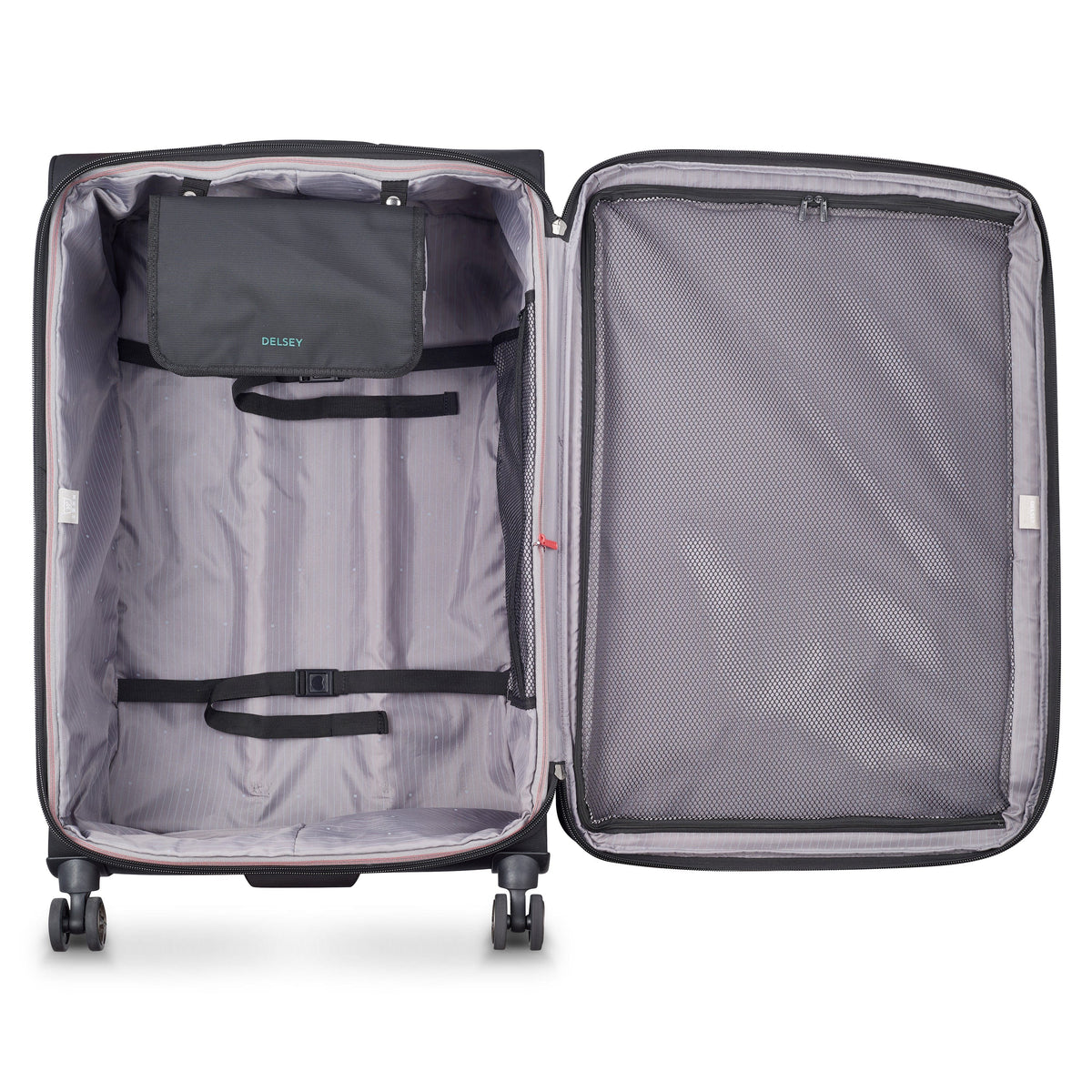 Delsey Paris Helium DLX Expandable 83cm Black Luggage