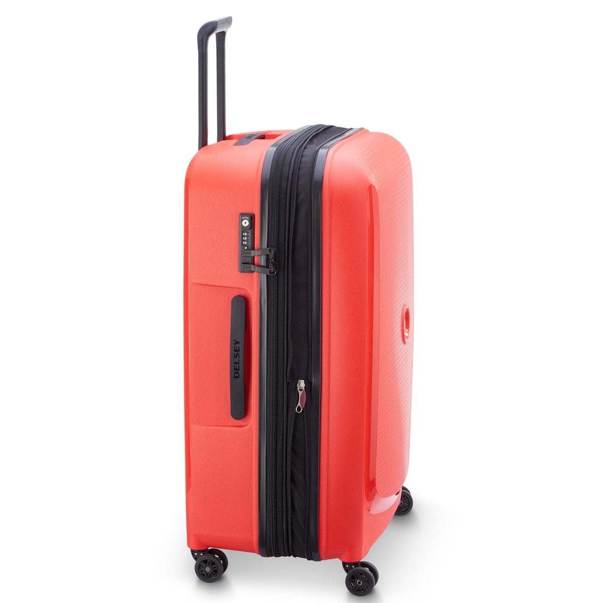 Delsey Paris Belmont Plus Expandable 55cm Tangerine Orange Luggage