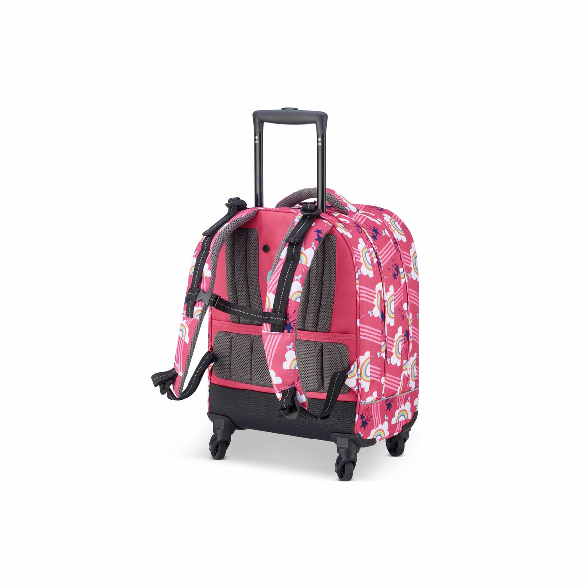 Delsey Paris BTS 2021 4 Wheel Pink Wheeled School Bag