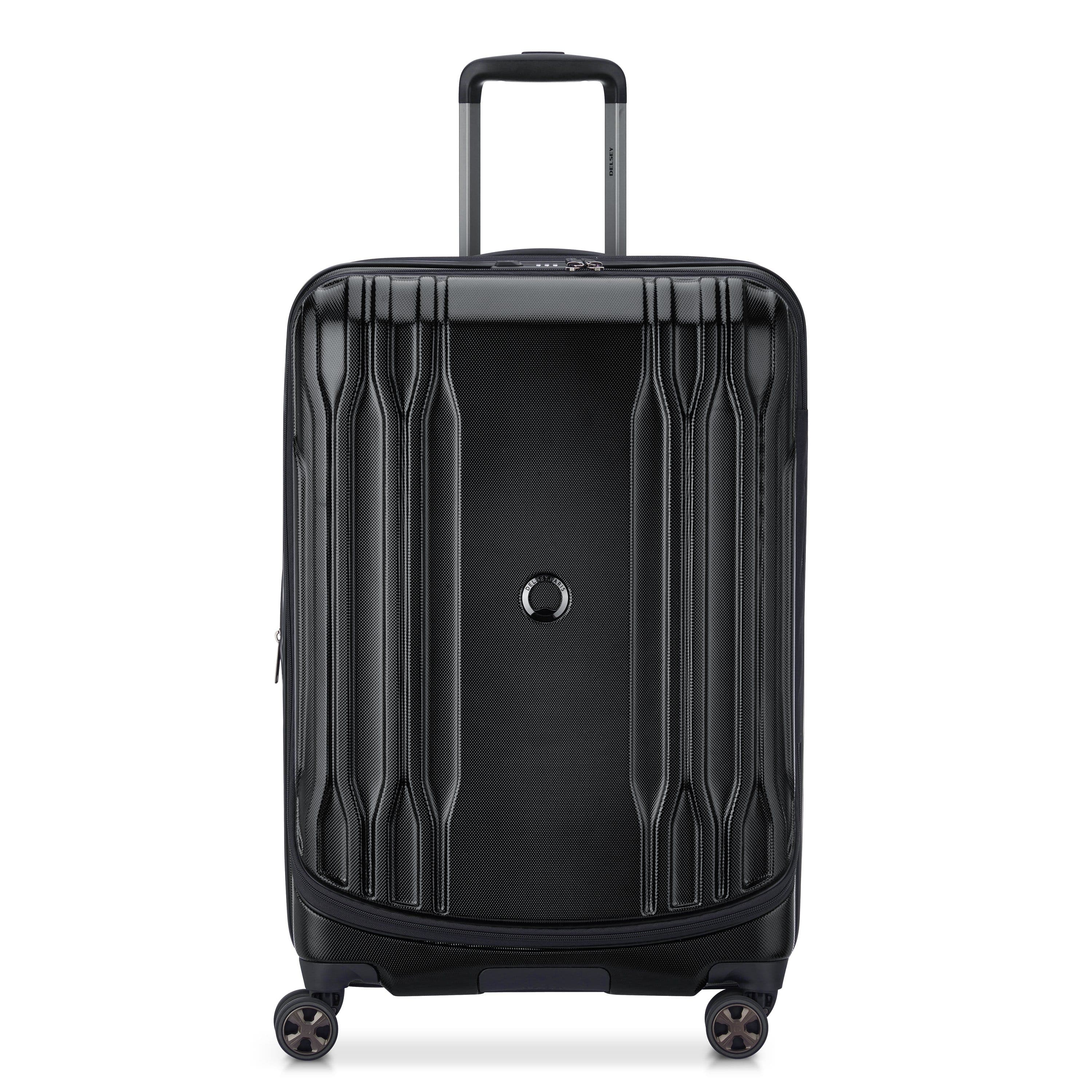 Delsey Eclipse Dlx 70cm Hardcase 4Double Wheel Expandable Luggage Trol