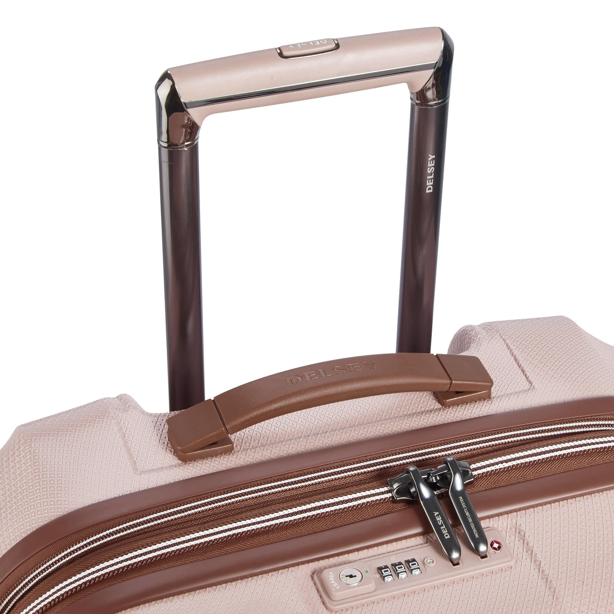 Delsey Paris St Tropez Expandable 67cm Pink Luggage
