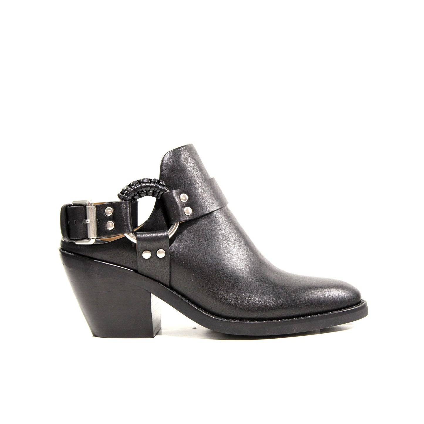SEE BY CHLOE TEXAN CALF LEATHER SHOES BLACK - SB34032A-10140-999 - SB34032A-10140-999-37