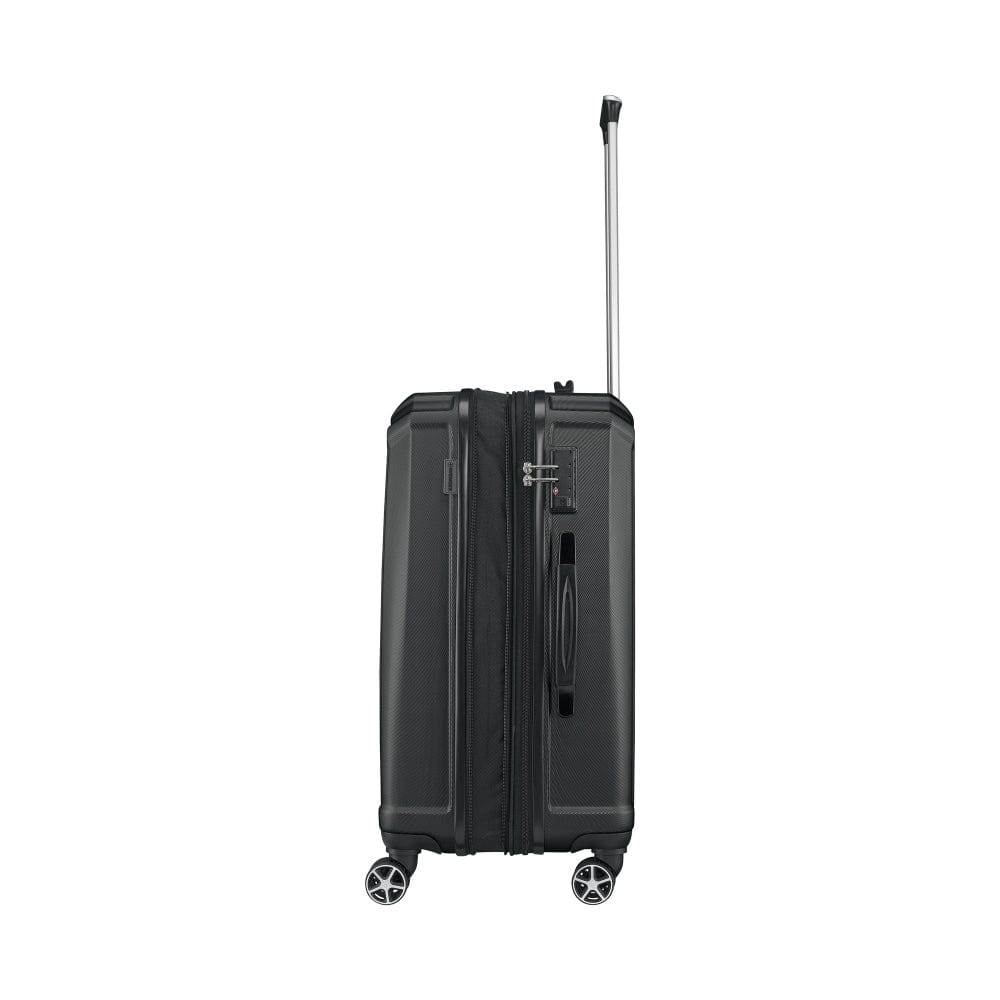 Wenger Destination Medium Hardside Expandable 67cm Check-In Luggage Trolley Black - 612347