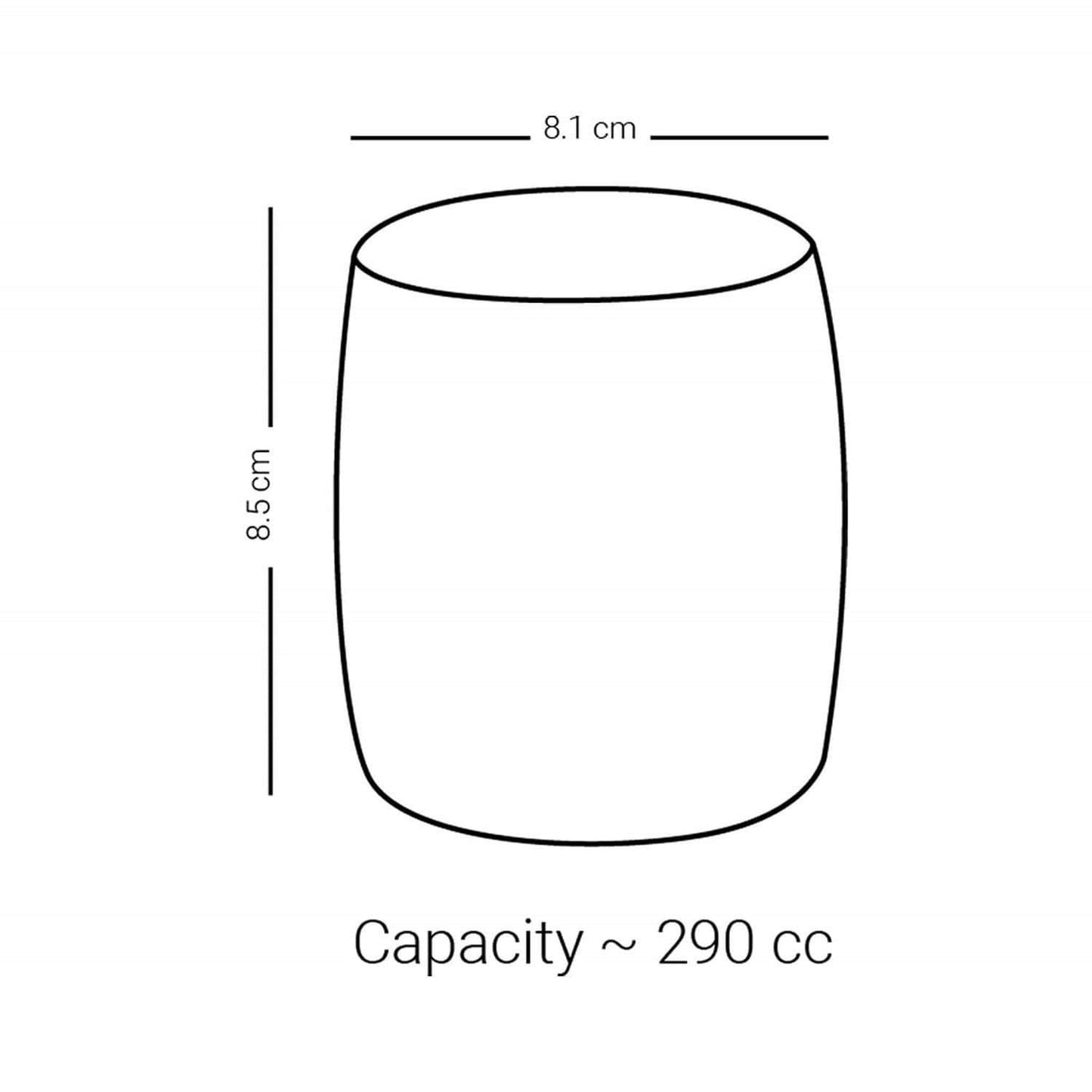 DIMLAJ SUROOR 47013 CRYSTAL TUMBLER PLAT/6 - 47013