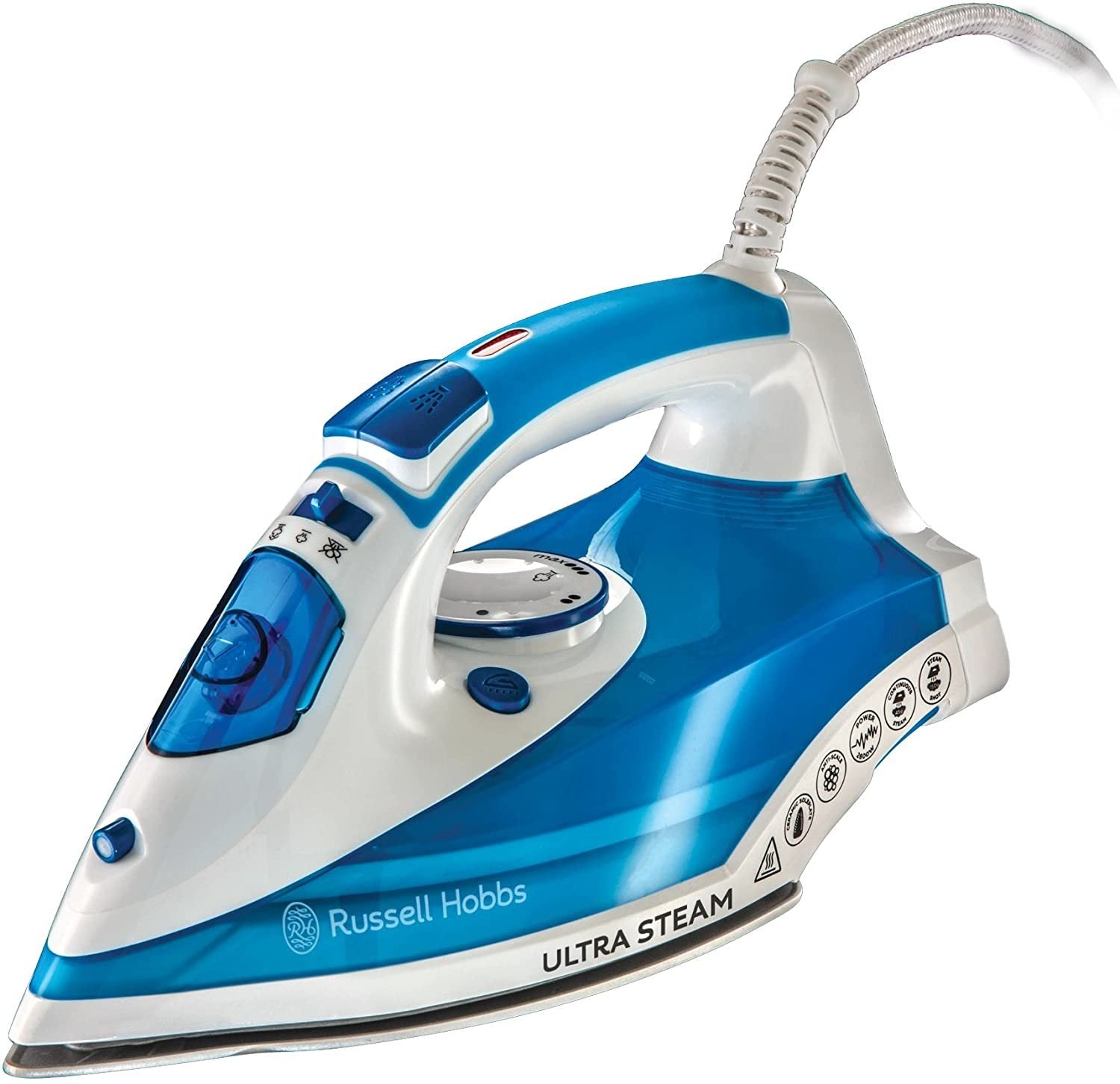 RUSSELL HOBBS ULTRA STEAM BLUE IRON 2600W 23980GCC Jashanmal Bahrain