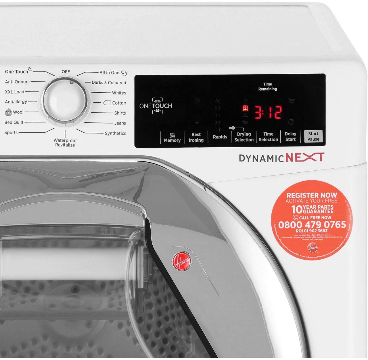 Hoover 10kg Front Load Condenser Dryer
