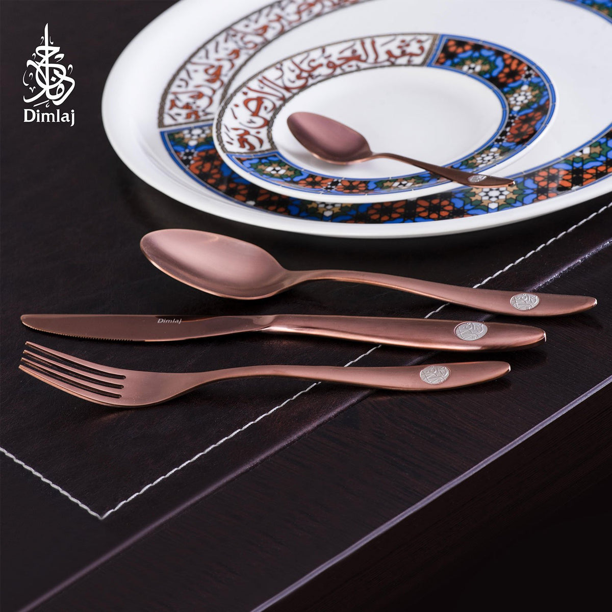 KAREEM COPPER 24PC CUTLERY SET - 23418
