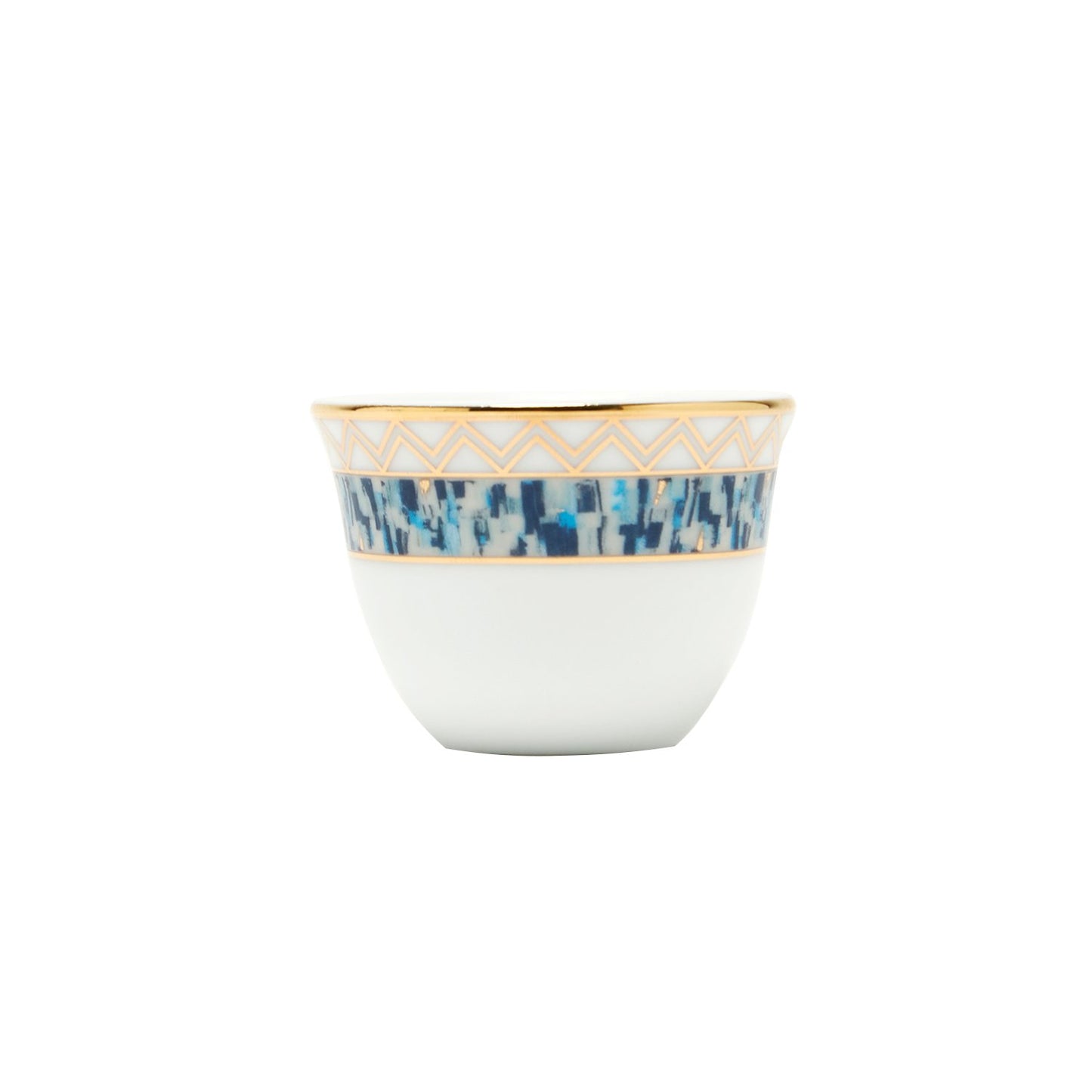 DANKOTUWA MAURICE BLUE AND GOLD 12PC CAWA CUPS - MAUR-0182/12