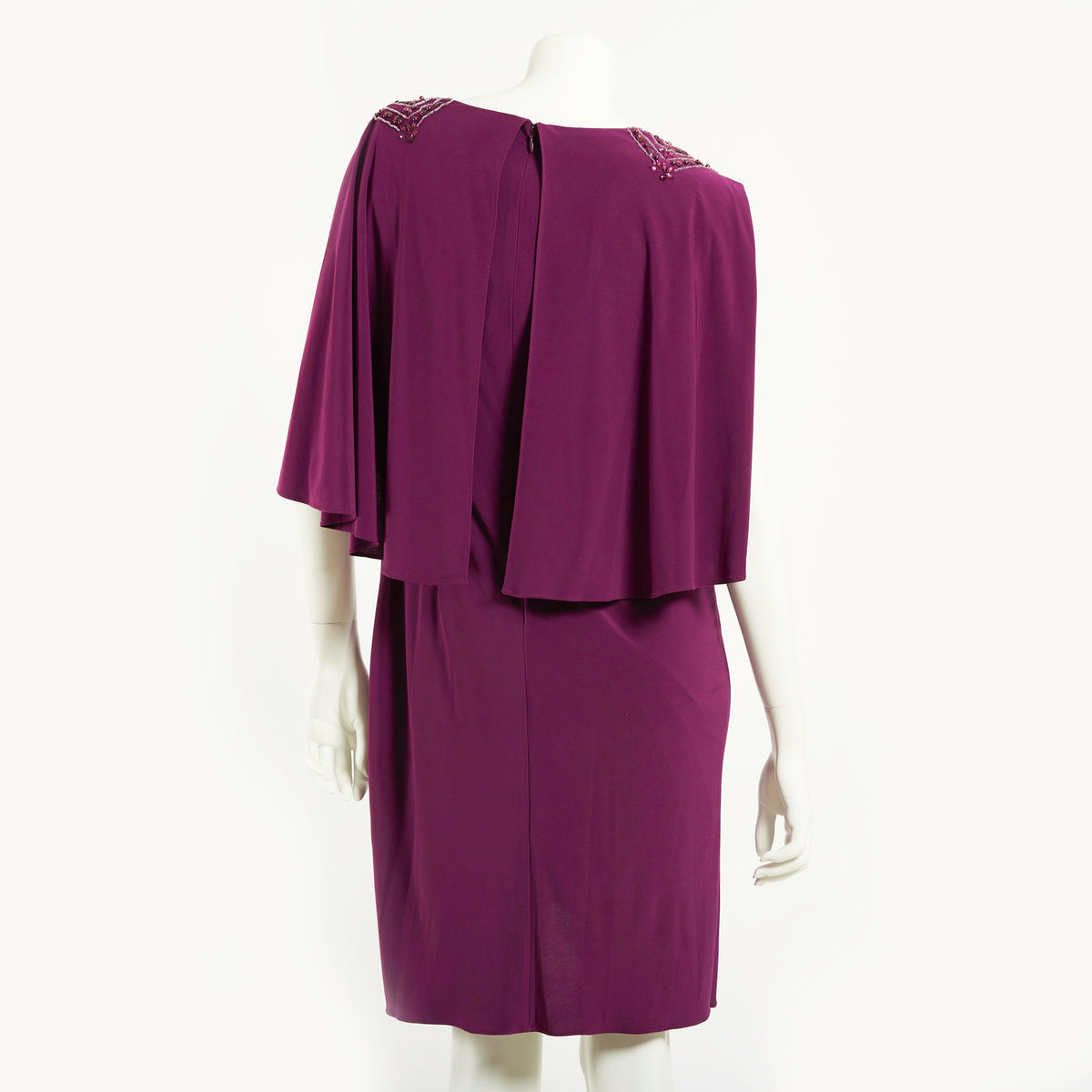 MTE JRSY DRAPED DRES W/BDG