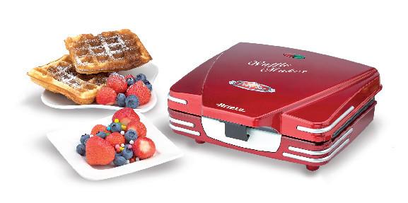 ARIETE PARTY TIME WAFFLE MAKER, RED 0187