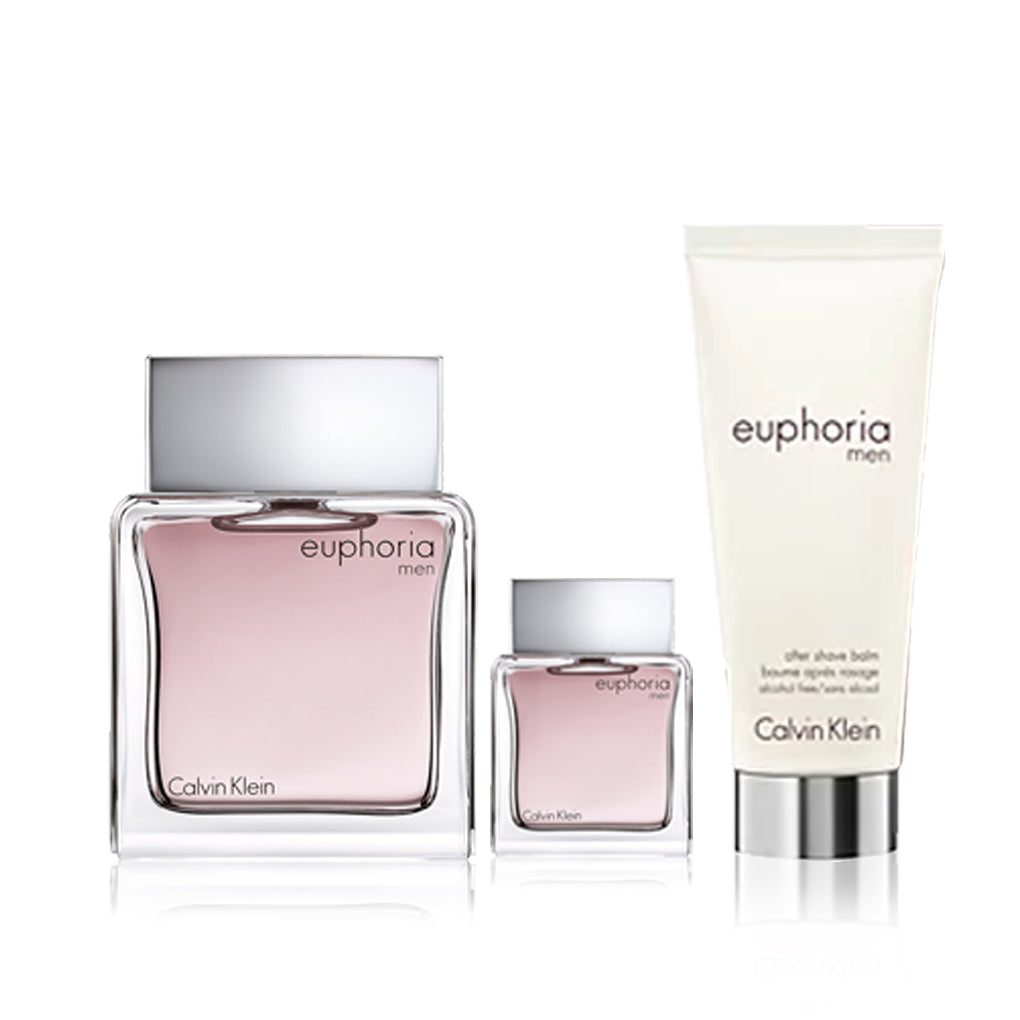 CALVIN KLEIN EUPHORIA MEN GIFT SET EAU DE TOILETTE 100ml 100ml AFTER Jashanmal Bahrain