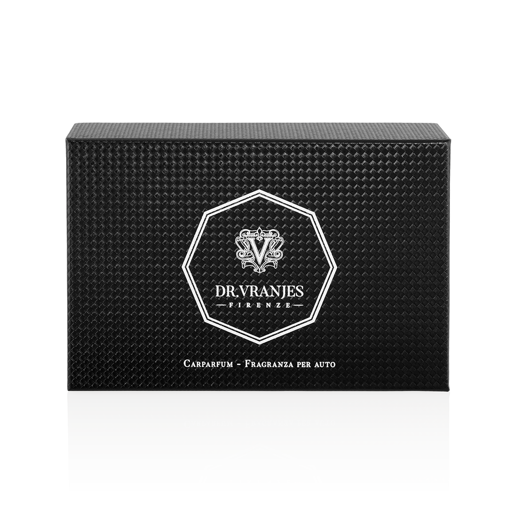 DR. VRANJES -CAR PARFUM GIFTBOX (Carbon fiber dispenser + 2 refills ROSSO NOBILE-OUD NOBILE)
