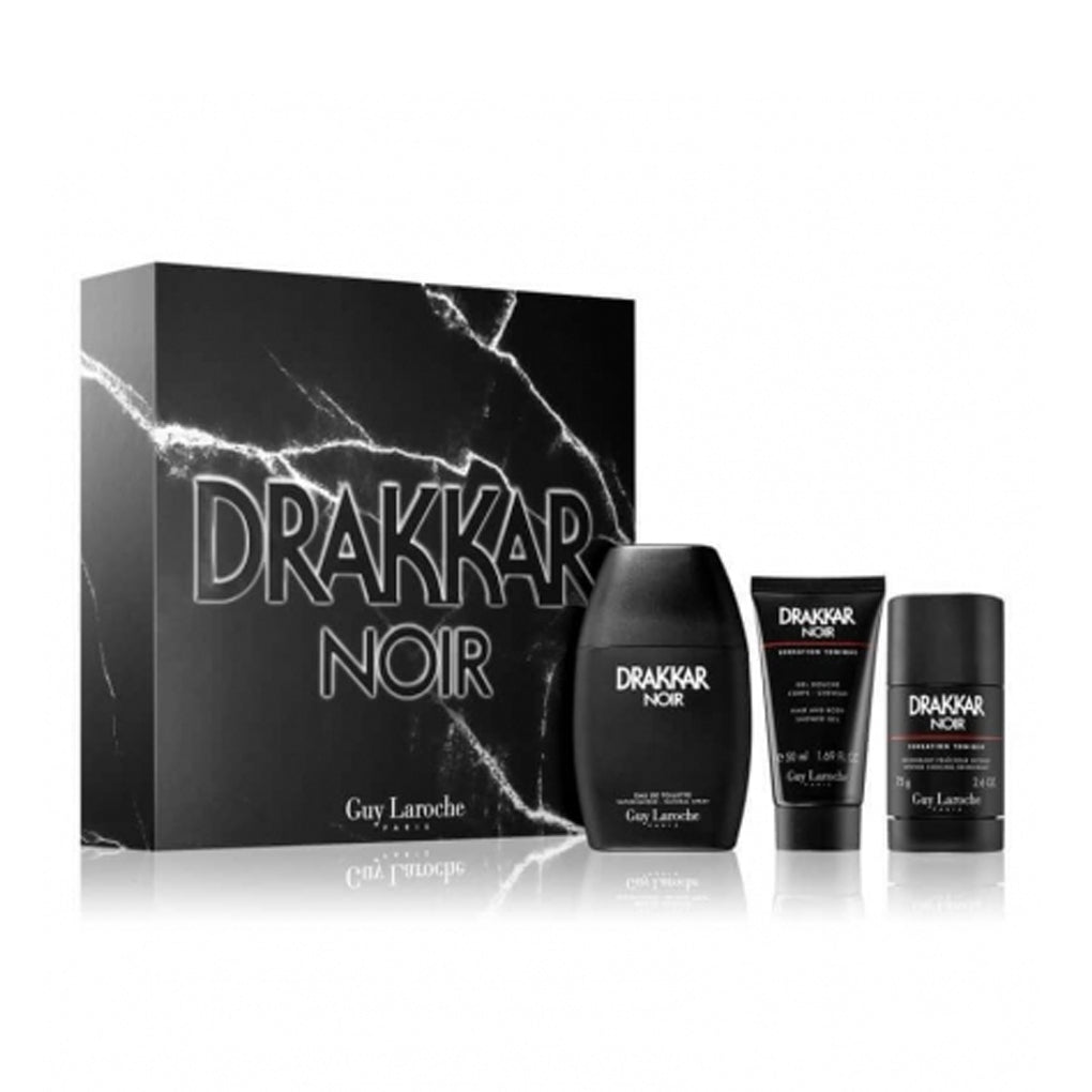 Guy Laroche Drakkar Noir for Men G-set (EDT 100ml + Deo Stick 75g + SG 50ml)