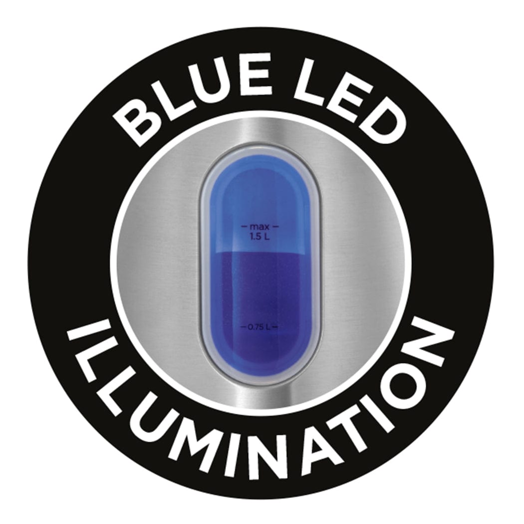 Russell Hobbs Stylevia 1.5L Kettle Brushed Stainless Steel 2200W - 28130