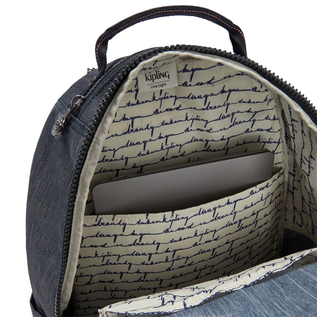 KIPLING-Seoul-Large Backpack-Active Denim-I6363-25E