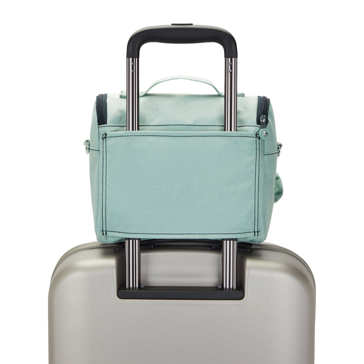 Kipling-New Kichirou-Large Lunchbox (With Trolley Sleeve)-Sea Green Block-15289-P3W