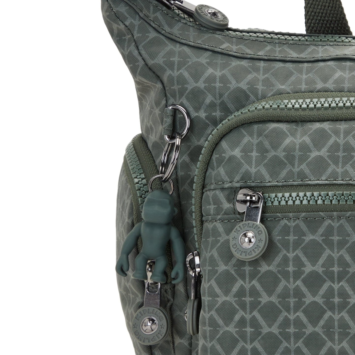 Kipling-Gabbie S-Small Crossbody-Sign Green Embosse-I2532-F6C