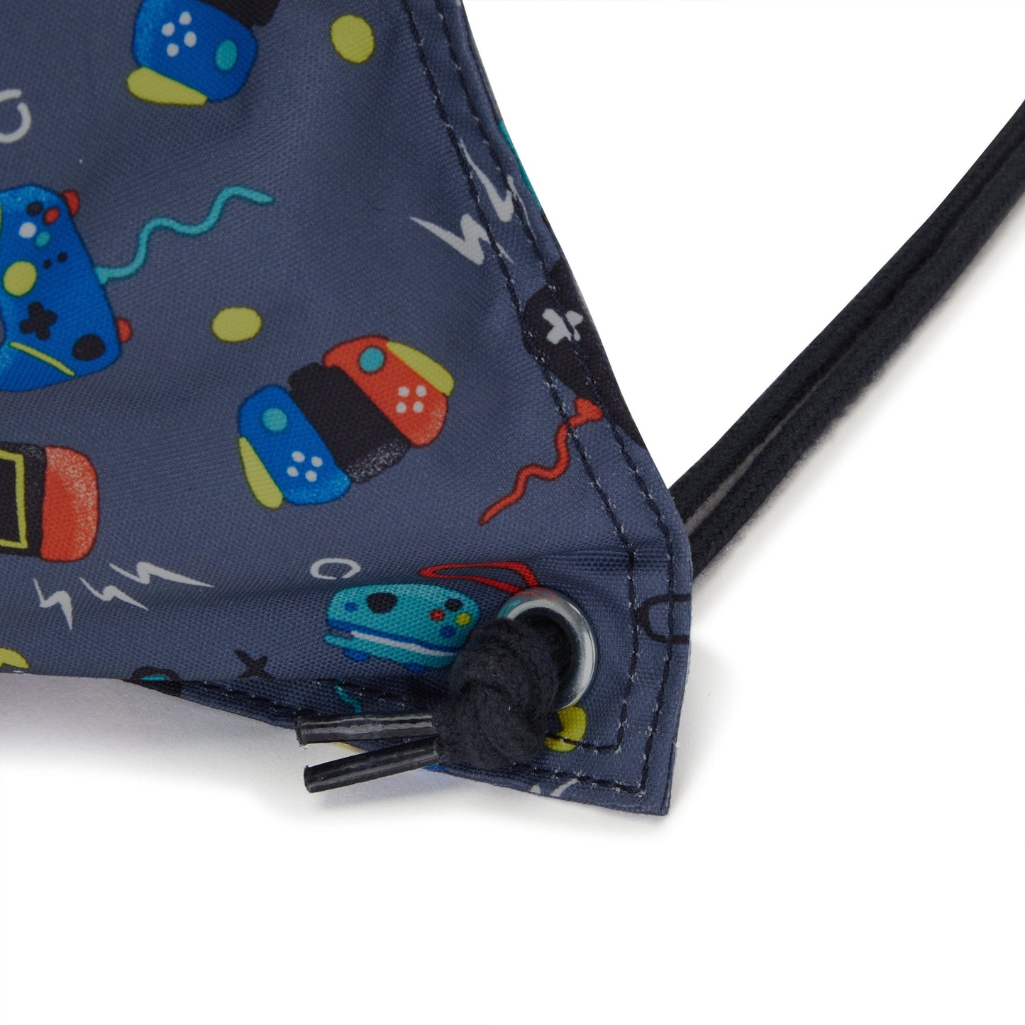 Kipling-Supertaboo-Medium Backpack (With Drawstring)-Gaming Grey-I5637-T6T