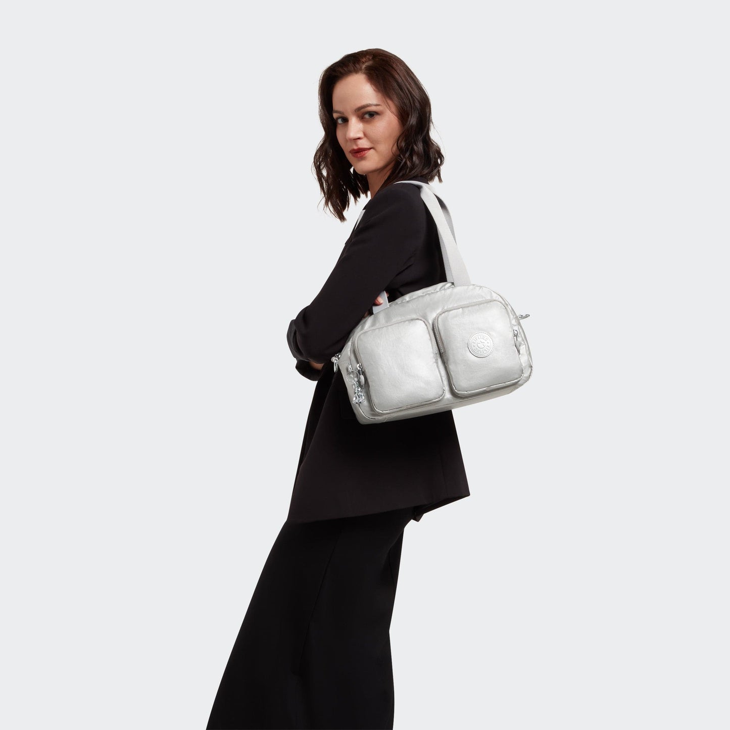 KIPLING-Cool Defea-Medium shoulderbag (with removable shoulderstrap)-Bright Metallic-I6017-QD7