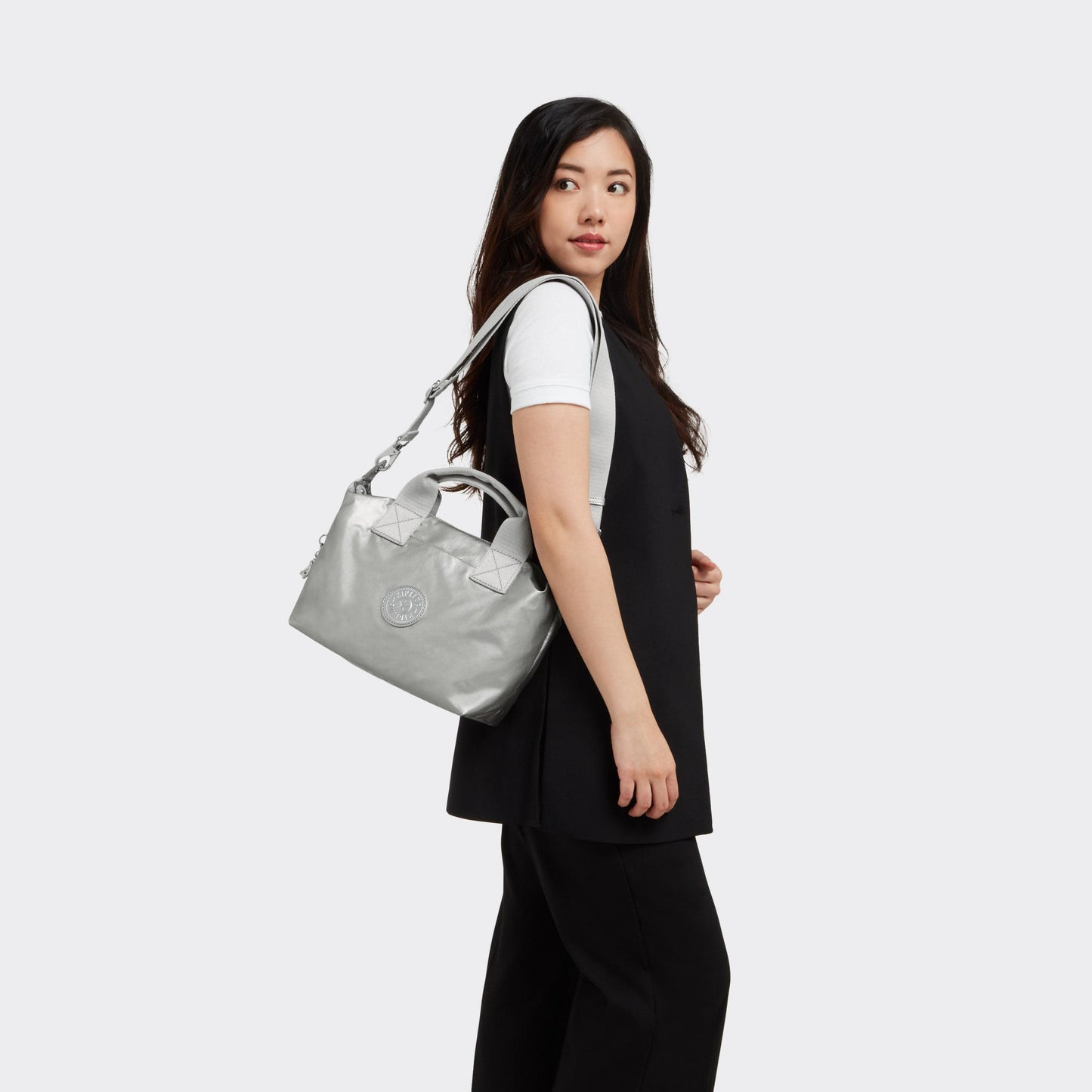 KIPLING-Kala Mini-Small tote-Bright Metallic-I6796-QD7