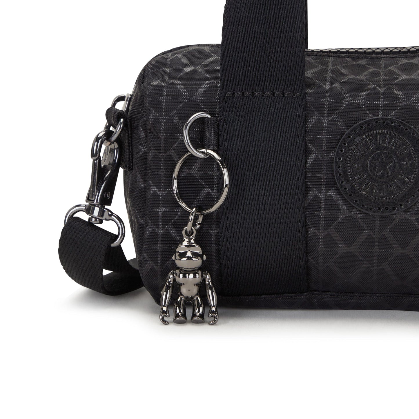 Kipling-Bina Mini-Small Handbag (With Detatchable Straps)-Signature Emb-I7837-K59