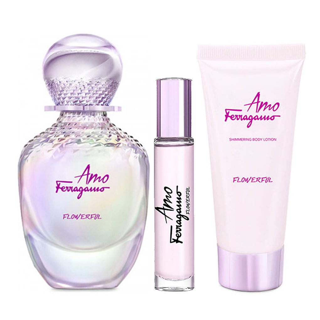 SALVATORE FERRAGAMO AMO FERRAGAMO FLOWERFUL GIFT SET