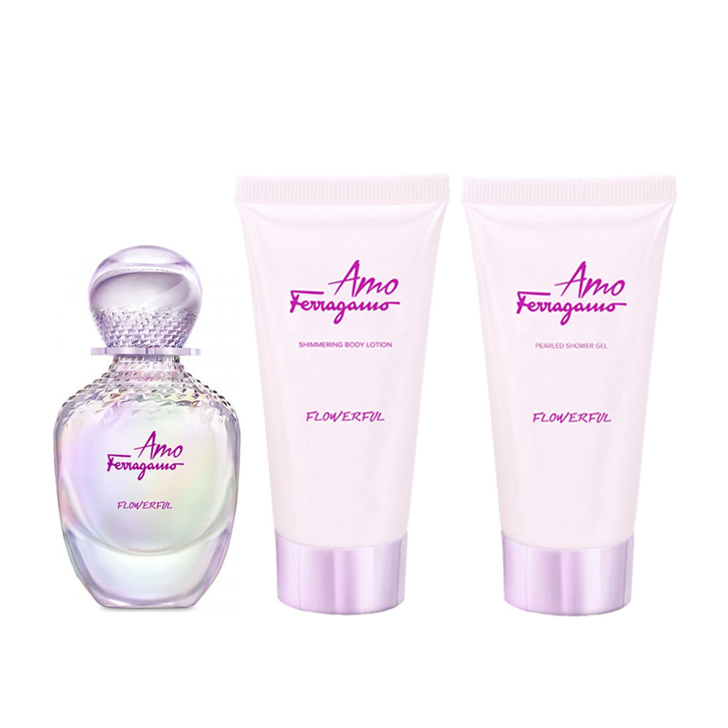 SALVATORE FERRAGAMO AMO FERRAGAMO FLOWERFUL GIFT SET