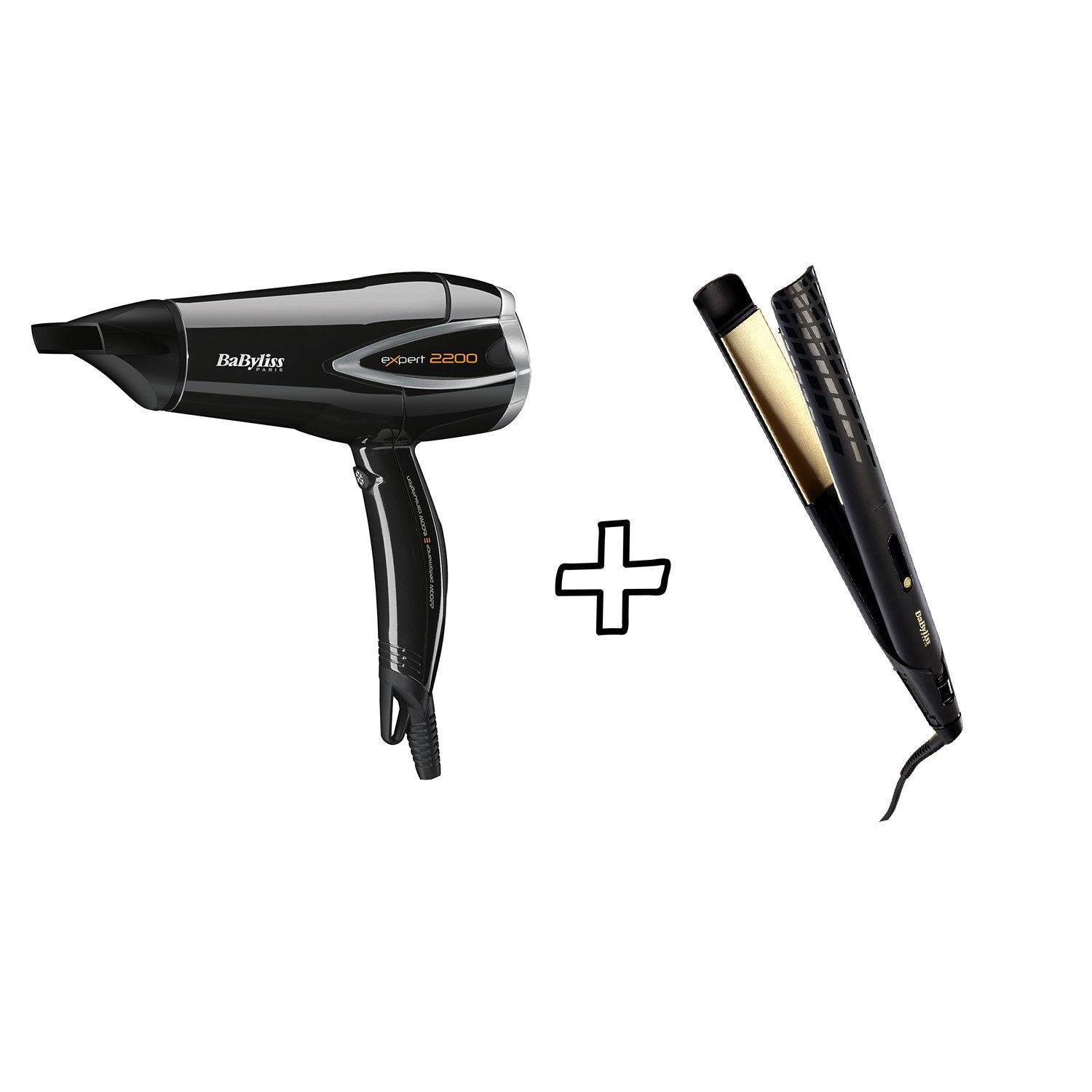 BABYLISS STRAIGHTENER 35MM GOLD 3 TEMP LCD EXPERT DC DRYER 2200W BUN Jashanmal Bahrain