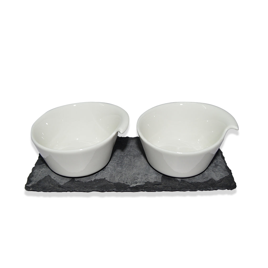 ARTHUR PRICE AP KITCHEN SALT & PEPPER PINCH POTS SLATE
