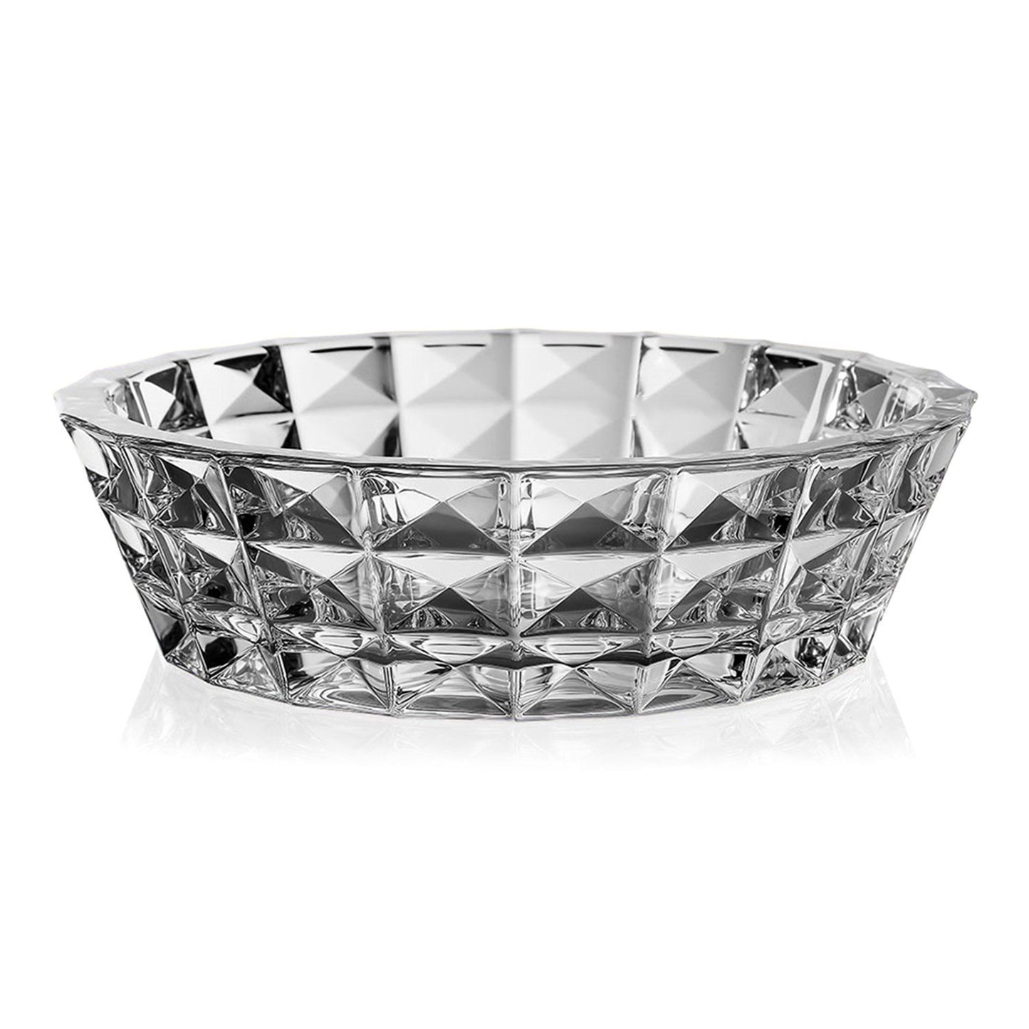 Bohemia Crystal Glass Diamond Bowl - 32.5 cm - 5390879 - Jashanmal Home