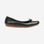 Clarks Freckle Ice Women'S Ballerina - Black Leather - 20352929