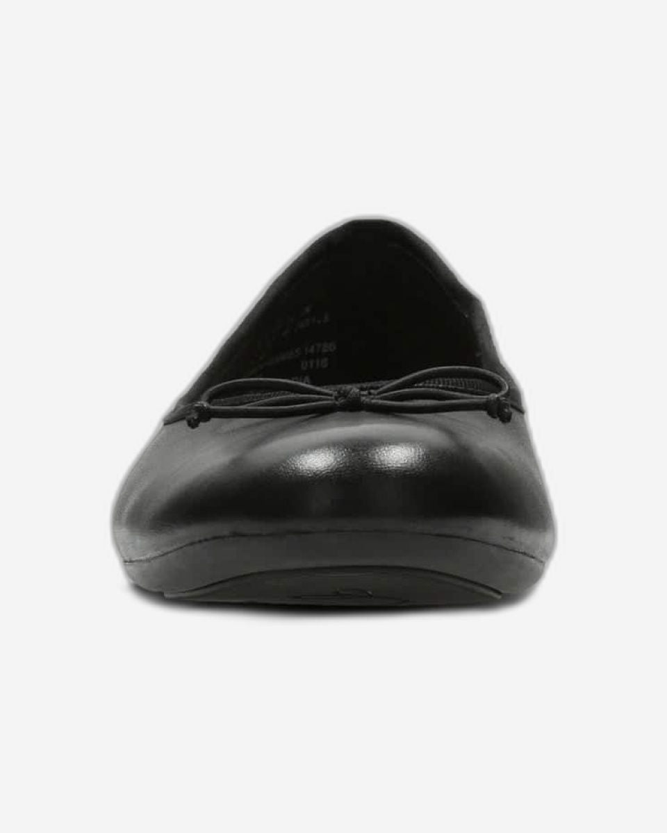 Clarks Couture Bloom Shoes - Black Leather - 261154854 - D Width (Standard Fit)