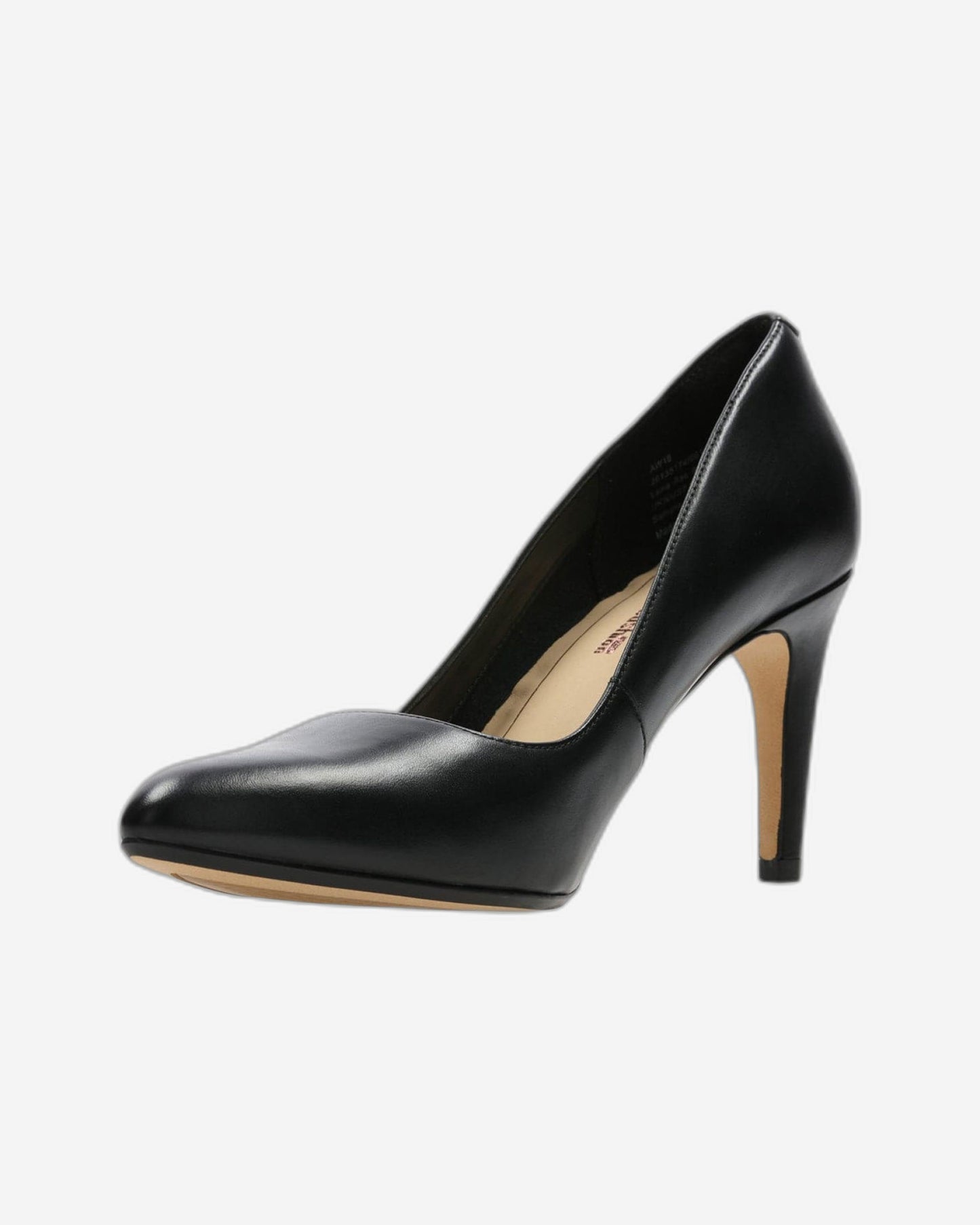 Clarks Laina Rae - Shoes - Black Leather - 261351744 - D Width (Standard Fit)