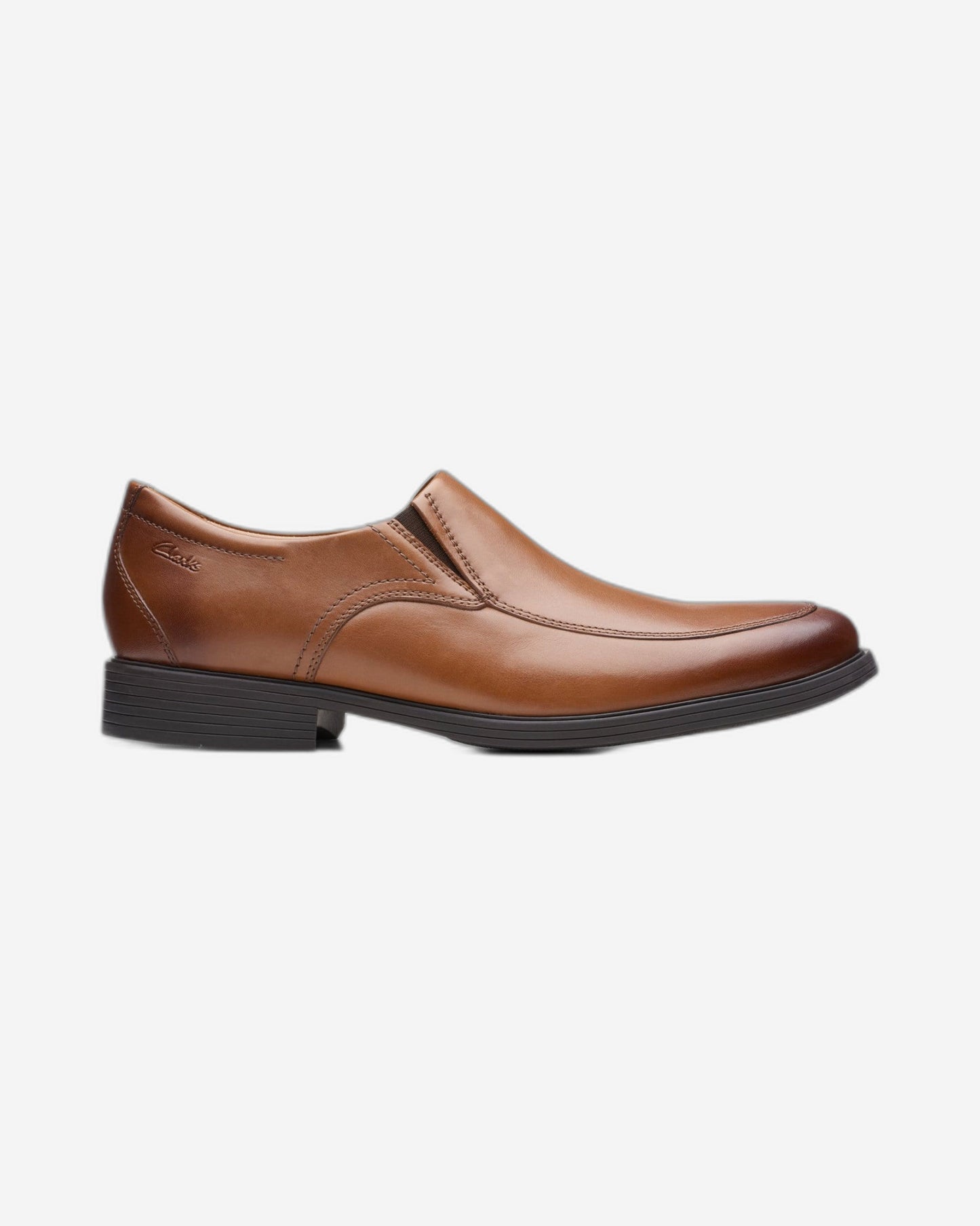 Clarks Whiddon Step - Shoes - Dark Tan Leather - 261529177 - G Width (Standard Fit)