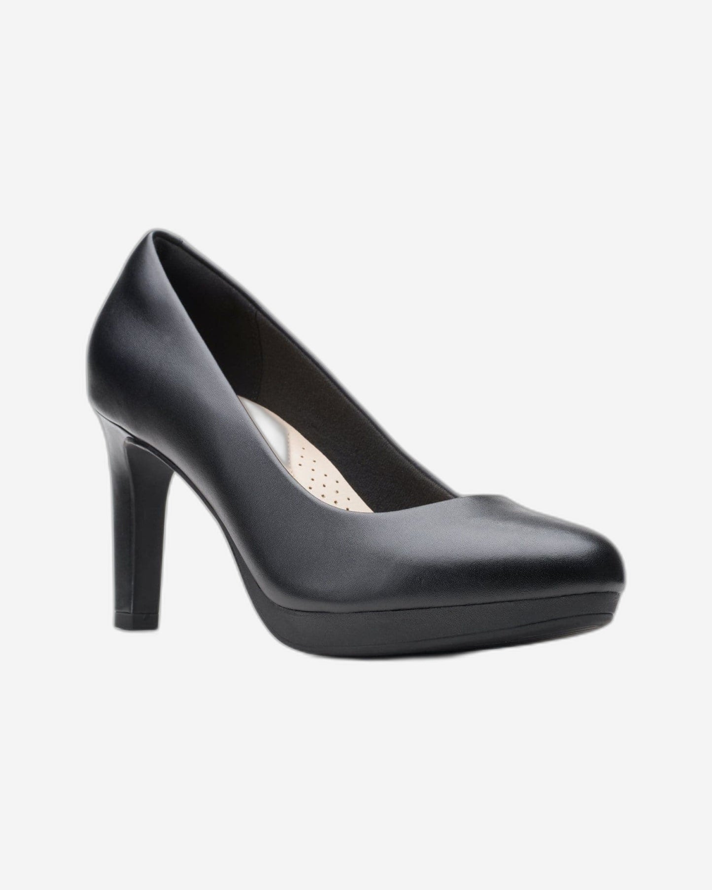 Clarks Ambyr Joy - Shoes - Black Leather - 261577644 - D Width (Standard Fit)