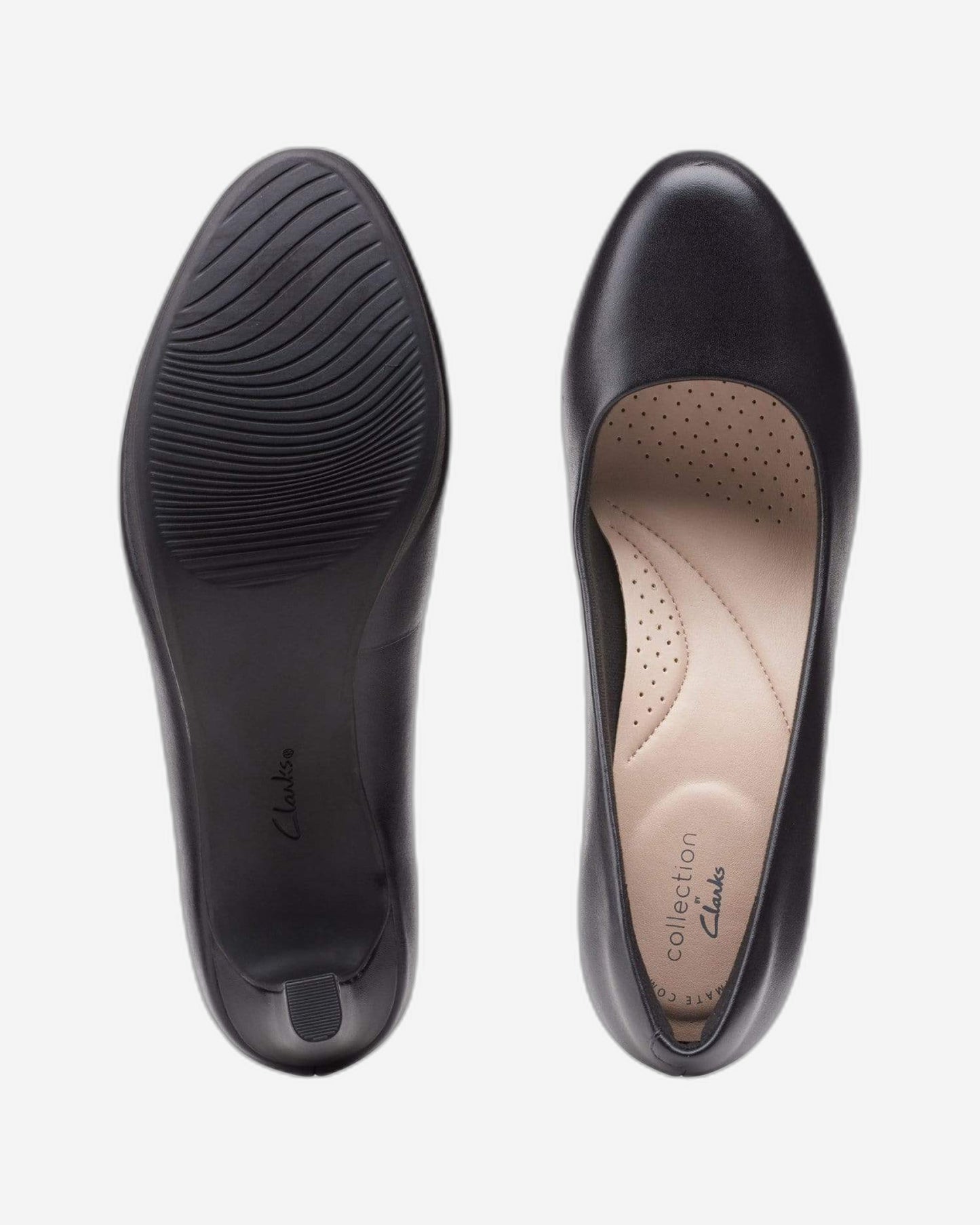 Clarks Ambyr Joy - Shoes - Black Leather - 261577644 - D Width (Standard Fit)