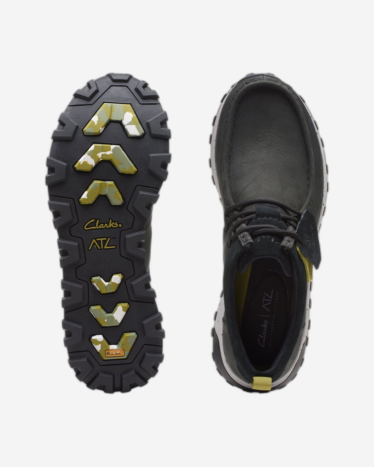Clarks Atl Trek Wally Shoes - Black Nubuck - 261656817 - G Width (Standard Fit)