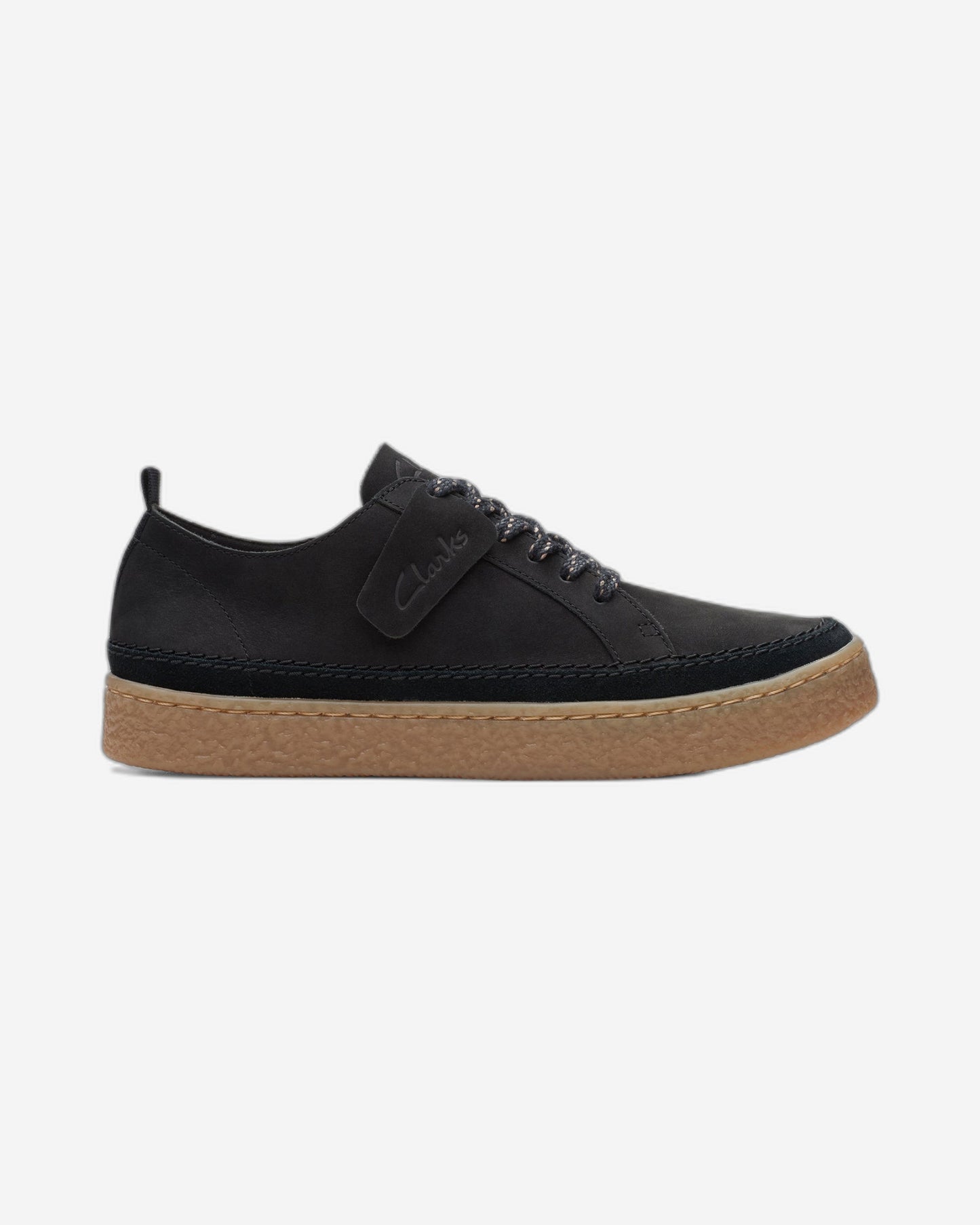 Clarks Barleigh Lace Shoes - Black Nubuck - 261676664 - D Width (Standard Fit)