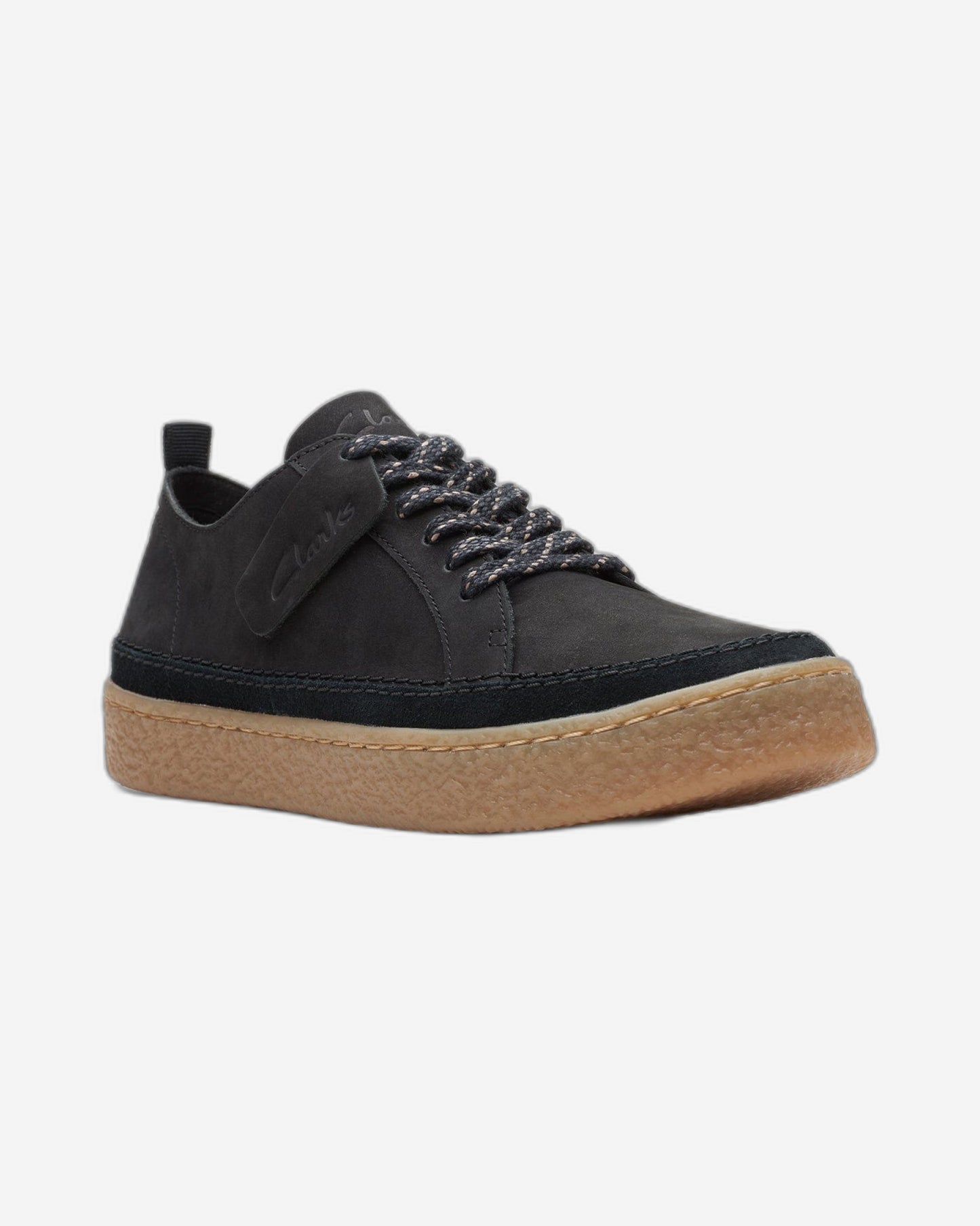 Clarks Barleigh Lace Shoes - Black Nubuck - 261676664 - D Width (Standard Fit)