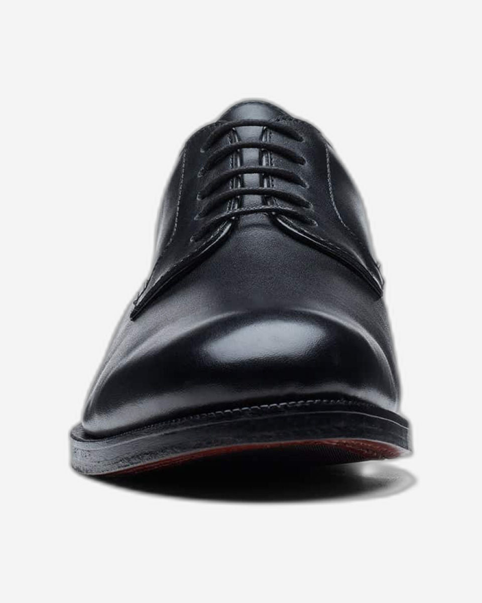 Clarks Craftdean Lace Shoes - Black Leather - 261691797 - G Width (Standard Fit)