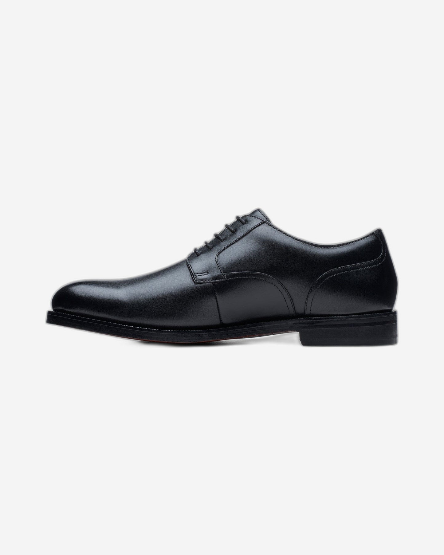 Clarks Craftdean Lace Shoes - Black Leather - 261691797 - G Width (Standard Fit)
