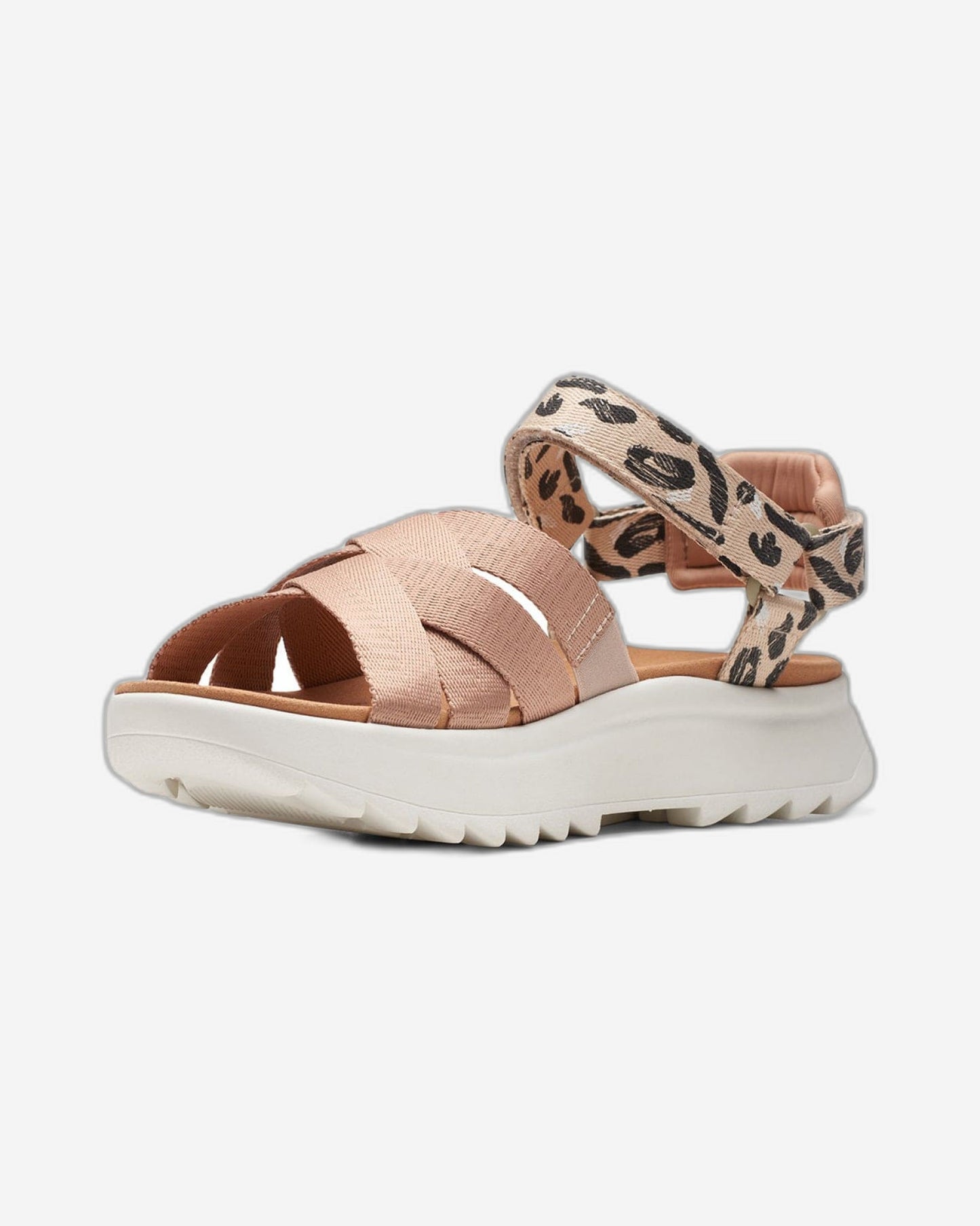 Clarks Dashlite Cross - Sandals - Praline Combi - 261704274 - D Width (Standard Fit)